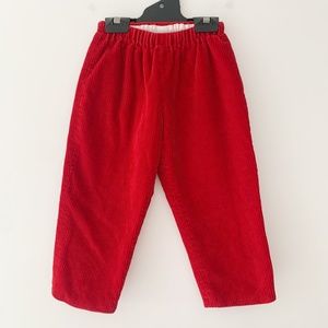Oscar De La Renta Red Corduroy Pants Size 4